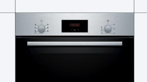 Купить Электрический духовой шкаф Bosch HBF133BR0 серебристый  9105355. Характеристики, отзывы и цены в Донецке