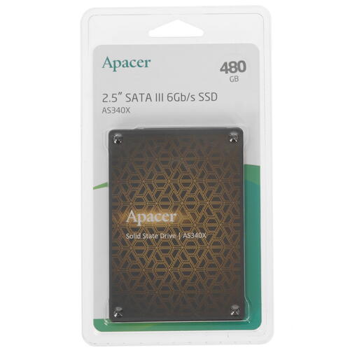 Купить 480 ГБ 2.5" SATA накопитель Apacer AS340X [AP480GAS340XC-1]  4857810. Характеристики, отзывы и цены в Донецке