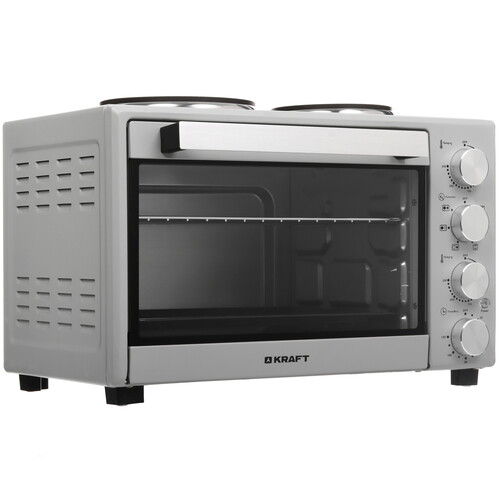 Купить Мини-печь Kraft KFC-MOHP 380 HGR серый  9080985. Характеристики, отзывы и цены в Донецке
