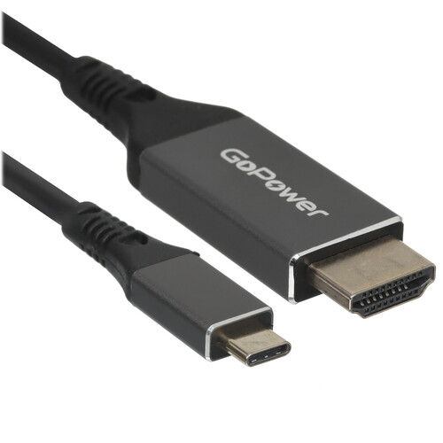 Купить Кабель  GoPower USB Type-C - HDMI, 2 м  5611107. Характеристики, отзывы и цены в Донецке