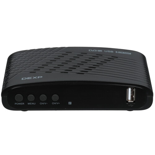 Купить Приставка для цифрового ТВ DEXP HD 7734P черный  5494233. Характеристики, отзывы и цены в Донецке