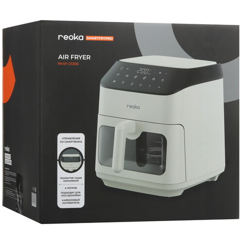 Купить Аэрогриль Reoka SmartFryPro RKAF-D1306 бежевый  9245691. Характеристики, отзывы и цены в Донецке