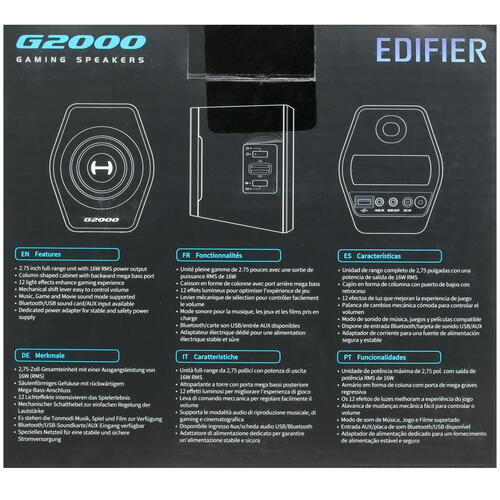 Купить Колонки Edifier G2000 черный  1634169. Характеристики, отзывы и цены в Донецке