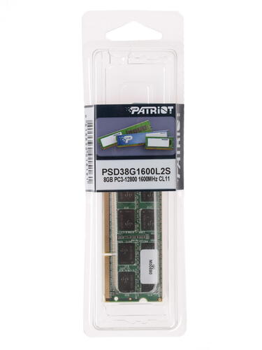 Купить Оперативная память SODIMM Patriot Signature [PSD38G1600L2S] 8 ГБ  1073029. Характеристики, отзывы и цены в Донецке