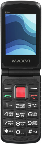 Купить Сотовый телефон Maxvi E10 красный/черный  9064668. Характеристики, отзывы и цены в Донецке