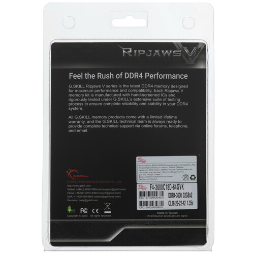 Купить Оперативная память G.Skill Ripjaws V  4725932. Характеристики, отзывы и цены в Донецке