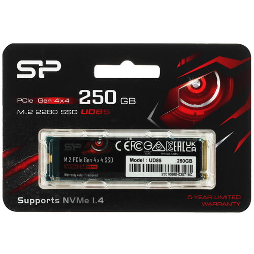 Купить 250 ГБ M.2 NVMe накопитель Silicon Power UD85 [SP250GBP44UD8505]  5405651. Характеристики, отзывы и цены в Донецке