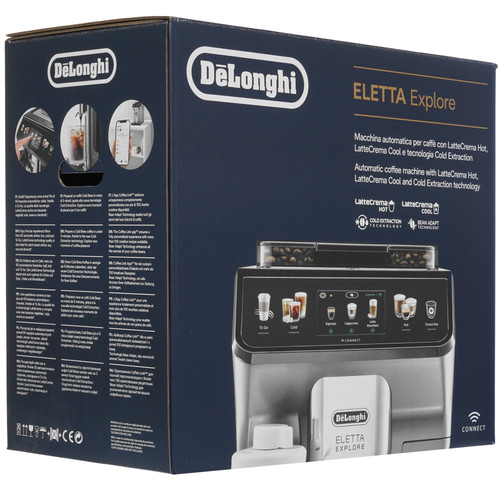 Купить Кофемашина автоматическая DeLonghi Eletta Explore ECAM 450.65 S серебристый  5401854. Характеристики, отзывы и цены в Донецке