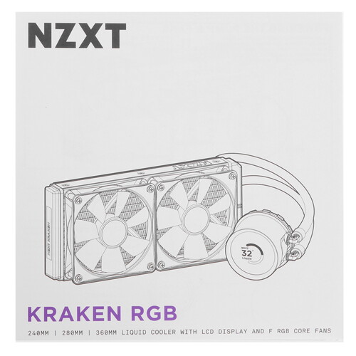 Купить Система охлаждения NZXT Kraken 240 RGB  белая  5621183. Характеристики, отзывы и цены в Донецке