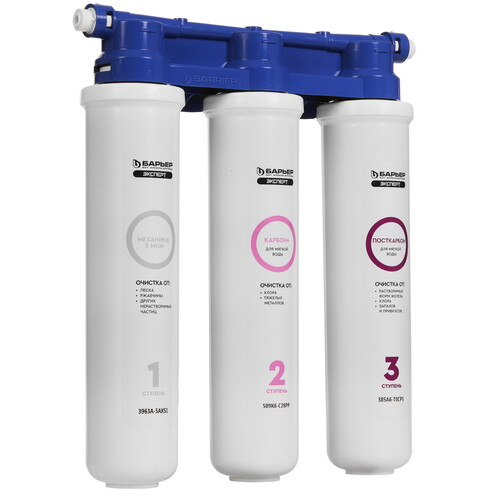 Купить Проточный питьевой фильтр Барьер Эксперт Слим для мягкой воды  5629859. Характеристики, отзывы и цены в Донецке