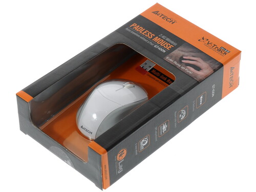 Купить Мышь беспроводная A4Tech G7-100N-2 V-Track  белый  0133517. Характеристики, отзывы и цены в Донецке