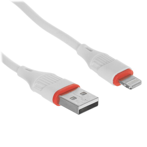 Купить Кабель круглый Borofone Lightning 8-pin - USB 2.0 Type-A белый 1 м  9238177. Характеристики, отзывы и цены в Донецке