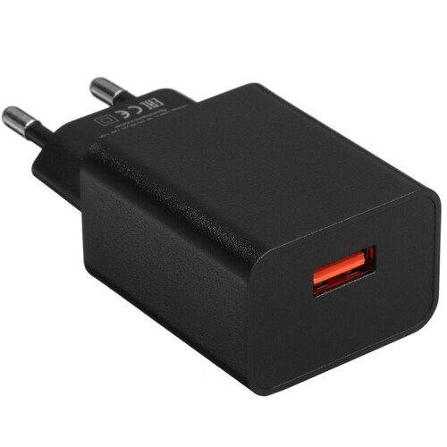 Купить Сетевое зарядное устройство Leef LF-AC-USBAQC18 черный  5620123. Характеристики, отзывы и цены в Донецке