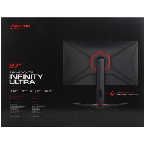 Купить 27" Монитор ARDOR GAMING INFINITY ULTRA AQ27H1 черный  9277685. Характеристики, отзывы и цены в Донецке