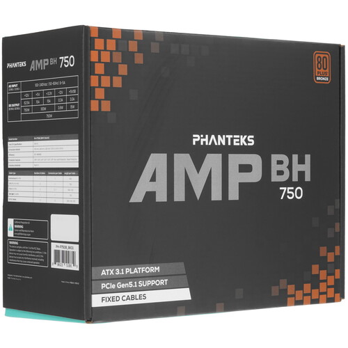 Купить Блок питания PHANTEKS AMP BH 750  5616051. Характеристики, отзывы и цены в Донецке