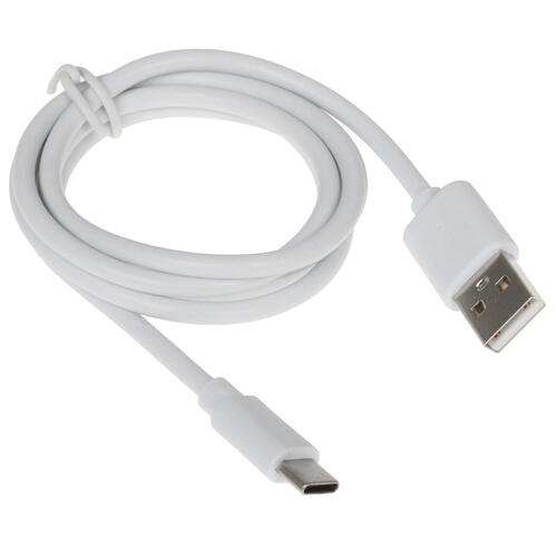 Купить Кабель круглый FinePower USB Type-C - USB 2.0 Type-A белый 1 м  1385766. Характеристики, отзывы и цены в Донецке