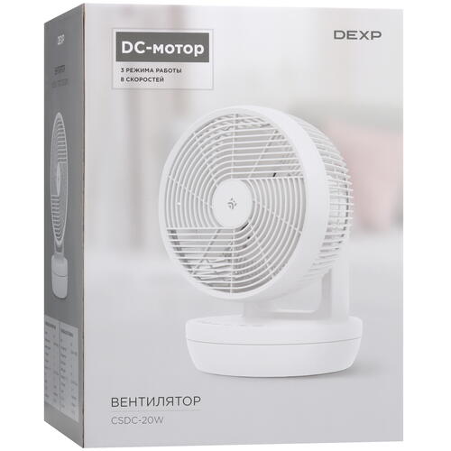 Купить Вентилятор DEXP CSDC-20W  белый  9041398. Характеристики, отзывы и цены в Донецке