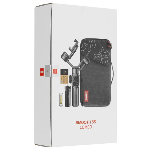 Купить Стабилизатор для смартфона Zhiyun Smooth 5S Combo серый  5408057. Характеристики, отзывы и цены в Донецке