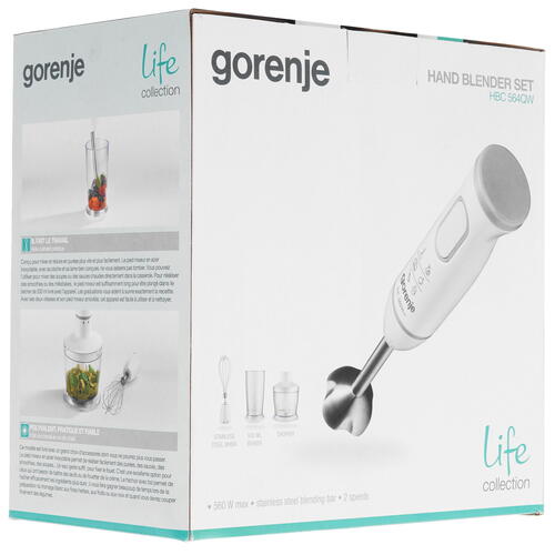 Купить Блендер погружной Gorenje HBC564QW белый  5346839. Характеристики, отзывы и цены в Донецке