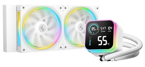 Купить Система охлаждения DEEPCOOL LQ240 WH  белая  5614090. Характеристики, отзывы и цены в Донецке