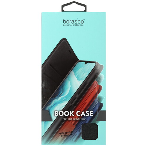 Купить Чехол-книжка  BoraSCO Book Case для Tecno SPARK 30 5G черный  5601718. Характеристики, отзывы и цены в Донецке
