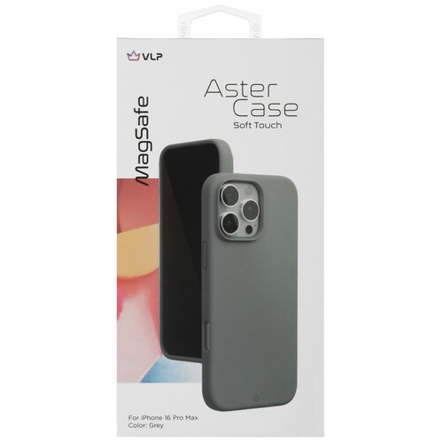 Купить Накладка  VLP Aster Case для Apple iPhone 16 Pro Max серый  5487020. Характеристики, отзывы и цены в Донецке