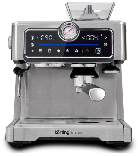 Купить Кофеварка рожковая Korting KCM 1013 SA Bravo серый  9234618. Характеристики, отзывы и цены в Донецке