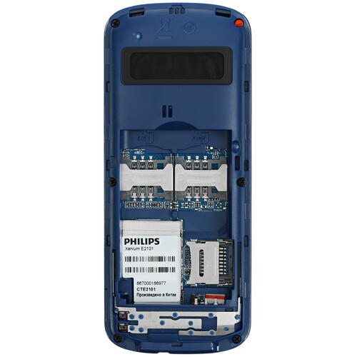 Купить Сотовый телефон Philips Xenium E2101 синий  5079281. Характеристики, отзывы и цены в Донецке