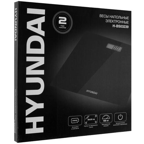 Купить Весы Hyundai H-BS03239 черный  8194786. Характеристики, отзывы и цены в Донецке