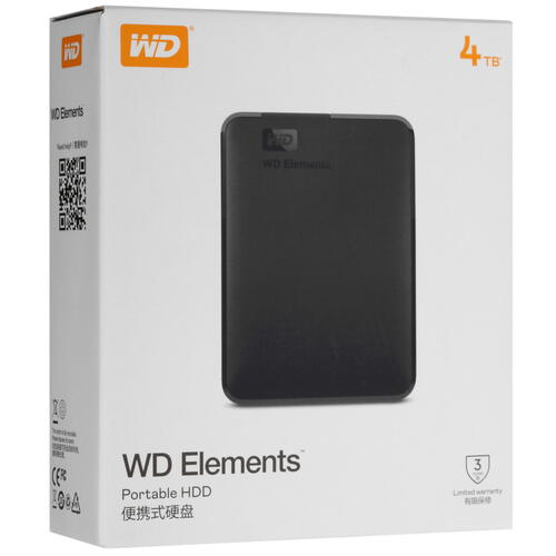 Купить 4 ТБ Внешний HDD WD Elements Portable  5433293. Характеристики, отзывы и цены в Донецке