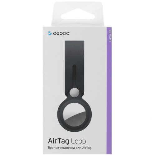 Купить Чехол DEPPA AirTag Loop для Apple AirTag синий  4816327. Характеристики, отзывы и цены в Донецке