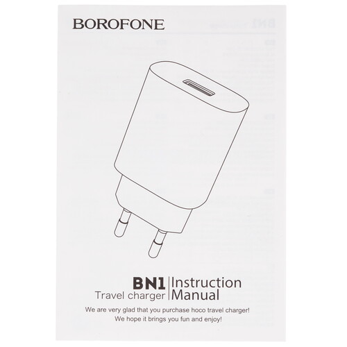 Купить Сетевое зарядное устройство Borofone BN1 Innovative черный  9244338. Характеристики, отзывы и цены в Донецке
