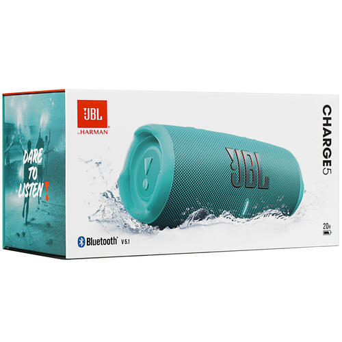 Купить Портативная колонка JBL Charge 5, бирюзовый  5054630. Характеристики, отзывы и цены в Донецке