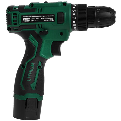 Купить Дрель-шуруповерт OVK TOOLS OTCS3AA-12V-1.5A  9308503. Характеристики, отзывы и цены в Донецке