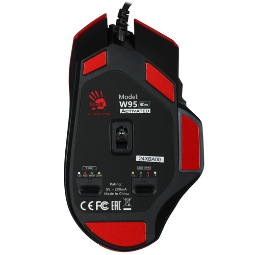 Купить Мышь проводная A4Tech Bloody W95 Max Sports  красный  9280317. Характеристики, отзывы и цены в Донецке