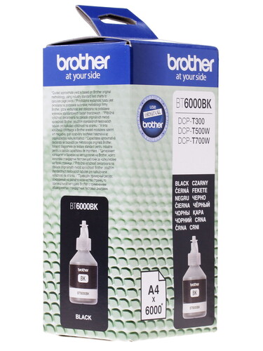 Купить Чернила пигментные Brother BT6000BK матовый черный  1023483. Характеристики, отзывы и цены в Донецке