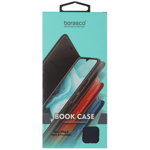 Купить Чехол-книжка  BoraSCO Book Case для Tecno POVA 6/ 6 Pro синий  5467499. Характеристики, отзывы и цены в Донецке