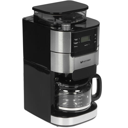Купить Кофеварка капельная Kitfort KT-720 черный  8134611. Характеристики, отзывы и цены в Донецке