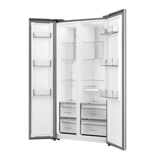 Купить Холодильник Side by Side   Hisense RS3P538NAIE серебристый  9281297. Характеристики, отзывы и цены в Донецке