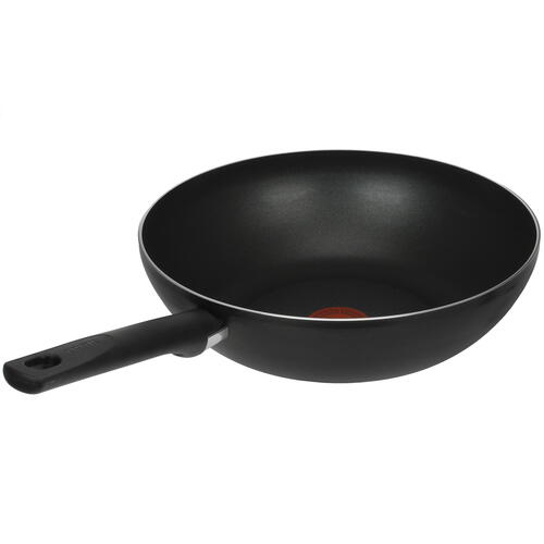 Купить Вок-сковорода Tefal Just 4212628, 28 см черный  4861980. Характеристики, отзывы и цены в Донецке