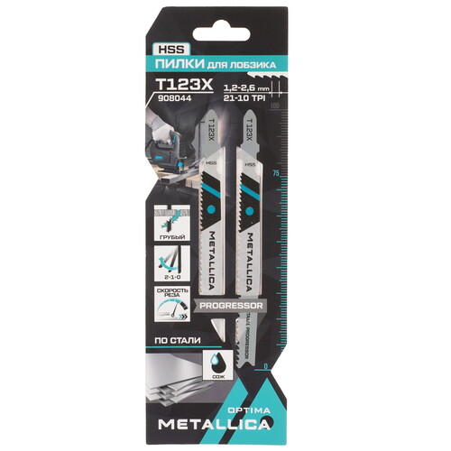Купить Пилки для лобзика METALLICA Optima T123X  9194008. Характеристики, отзывы и цены в Донецке