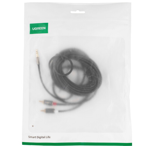 Купить Кабель   Ugreen jack 3.5 мм - 2RCA черный  9147632. Характеристики, отзывы и цены в Донецке