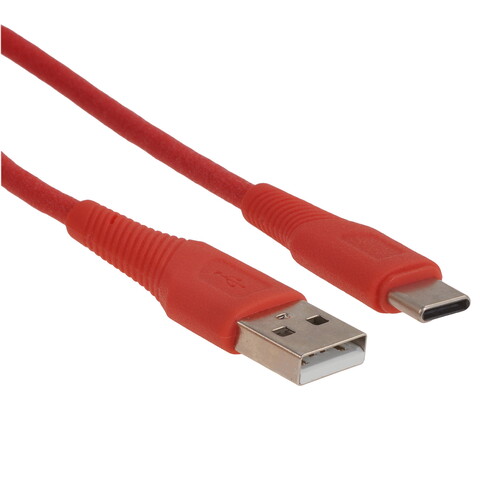 Купить Кабель круглый Hoco USB Type-C - USB 2.0 Type-A красный 1 м  9244507. Характеристики, отзывы и цены в Донецке
