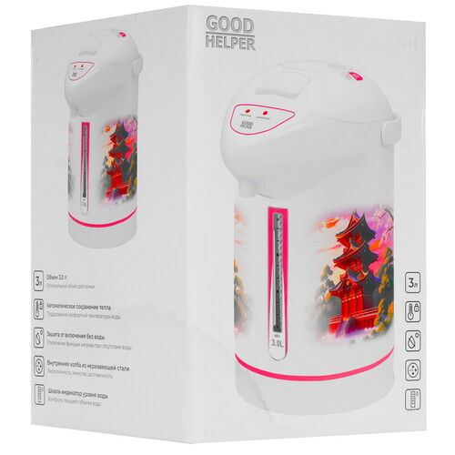 Купить Термопот GOODHELPER TP-30M01 белый  9296680. Характеристики, отзывы и цены в Донецке
