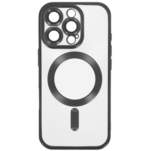 Купить Накладка  Zibelino MagSafe Matte для Apple iPhone 16 Pro черный/прозрачный  9273689. Характеристики, отзывы и цены в Донецке