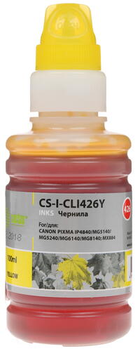Купить Чернила водорастворимые Cactus CS-I-CLI426Y желтый  7938736. Характеристики, отзывы и цены в Донецке