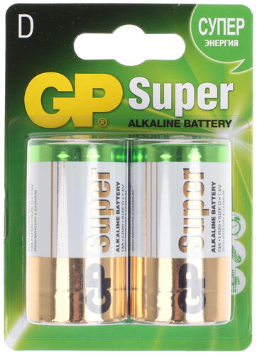 Купить Батарейка GP Super D / D (LR20/R20/ER34615)  1135691. Характеристики, отзывы и цены в Донецке