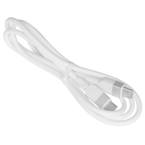 Купить Кабель круглый Hoco USB Type-C - USB Type-C белый 1 м  5603637. Характеристики, отзывы и цены в Донецке