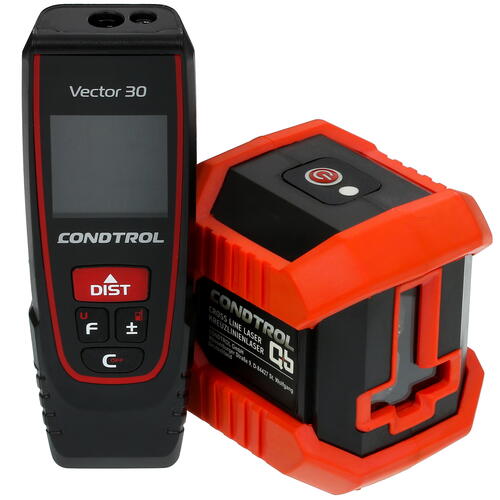 Купить Лазерный нивелир Condtrol QB promo  + лазерный дальномер Condtrol Vector 30  5083126. Характеристики, отзывы и цены в Донецке
