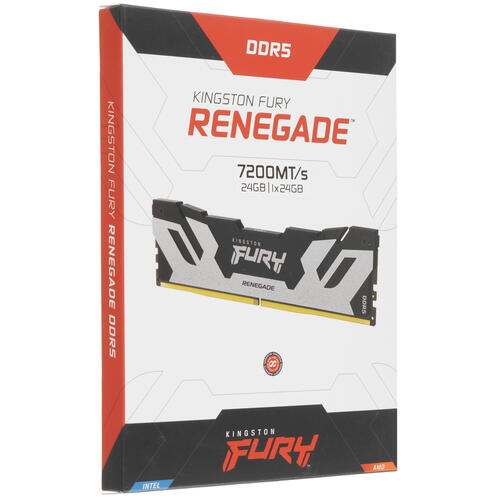 Купить Оперативная память Kingston FURY Renegade Silver [KF572C38RS-24] 24 ГБ  5436240. Характеристики, отзывы и цены в Донецке